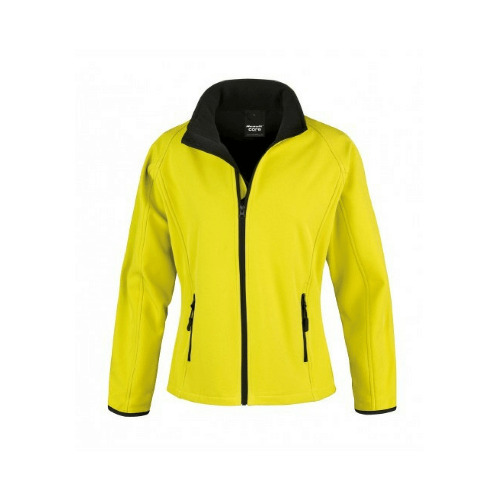 Veste Softshell femme Result Jaune / Noir S