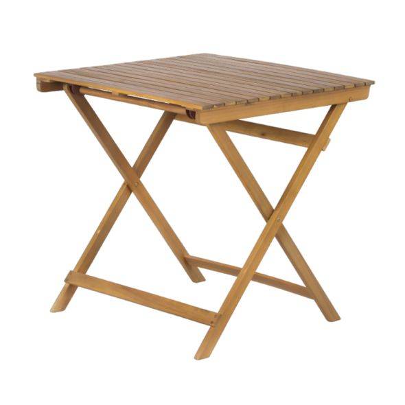 Ensemble repas BARI pliable 2 personnes bois et corde grise Beau Rivage - Image 5