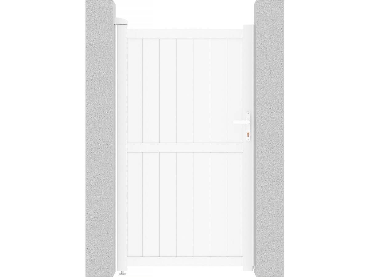 Portillon Aluminium "lola" - 101.2 X 180.9 Cm - Blanc -habitat Et Jardin - Image 1