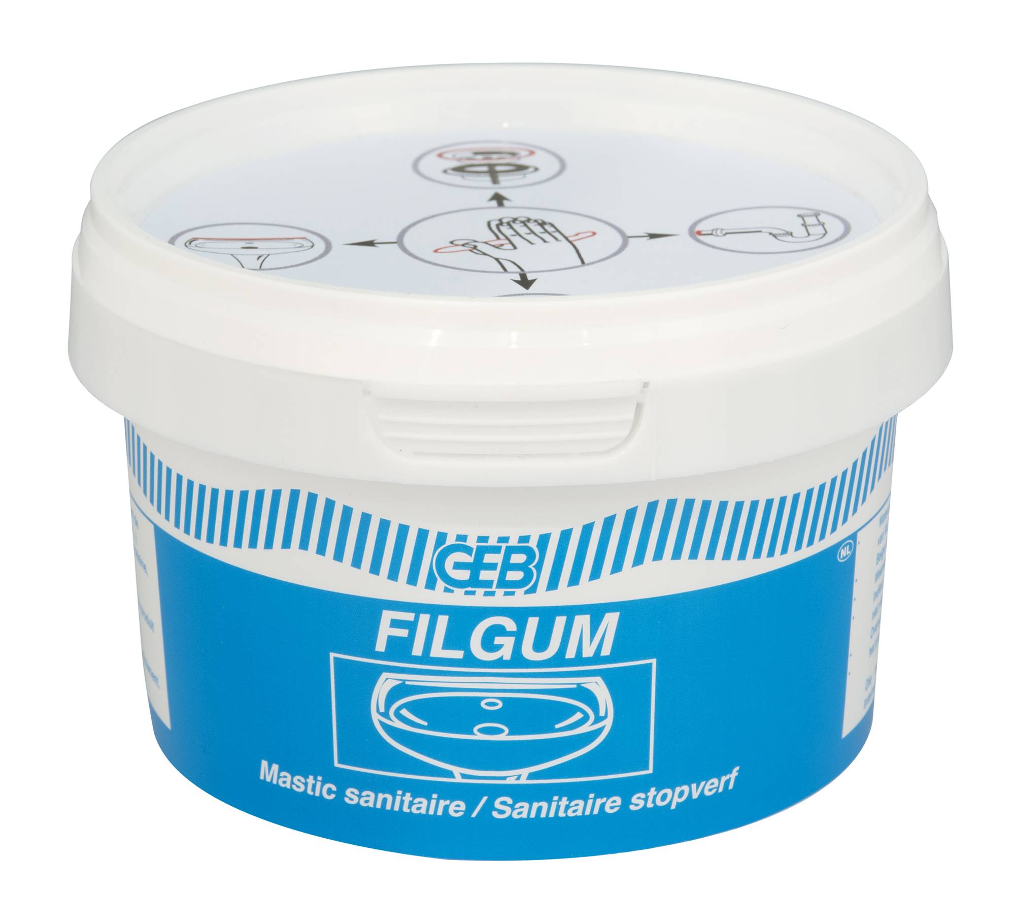 Mastic d'étanchéité Filgum 500g - GEB - 104012