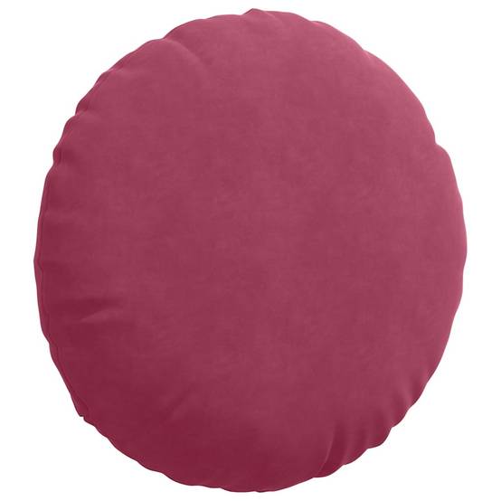 Lot de 2 Coussins de Siège en Velours Housses Amovibles pour Décoration Intérieure Bordeaux Ø80 cm – ComfortXL Outdoor Living - Image 5