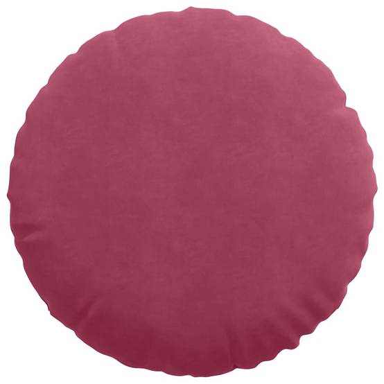 Lot de 2 Coussins de Siège en Velours Housses Amovibles pour Décoration Intérieure Bordeaux Ø80 cm – ComfortXL Outdoor Living - Image 6