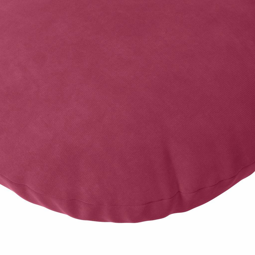 Lot de 2 Coussins de Siège en Velours Housses Amovibles pour Décoration Intérieure Bordeaux Ø80 cm – ComfortXL Outdoor Living - Image 7
