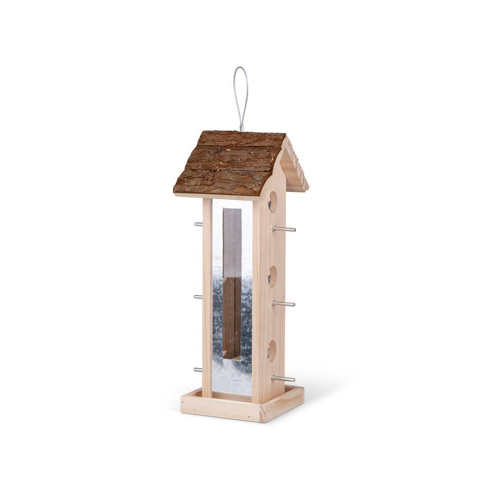 Vadigran - Colonne à graines VIOLA en bois 18 X 18,5 X 43,5 CM