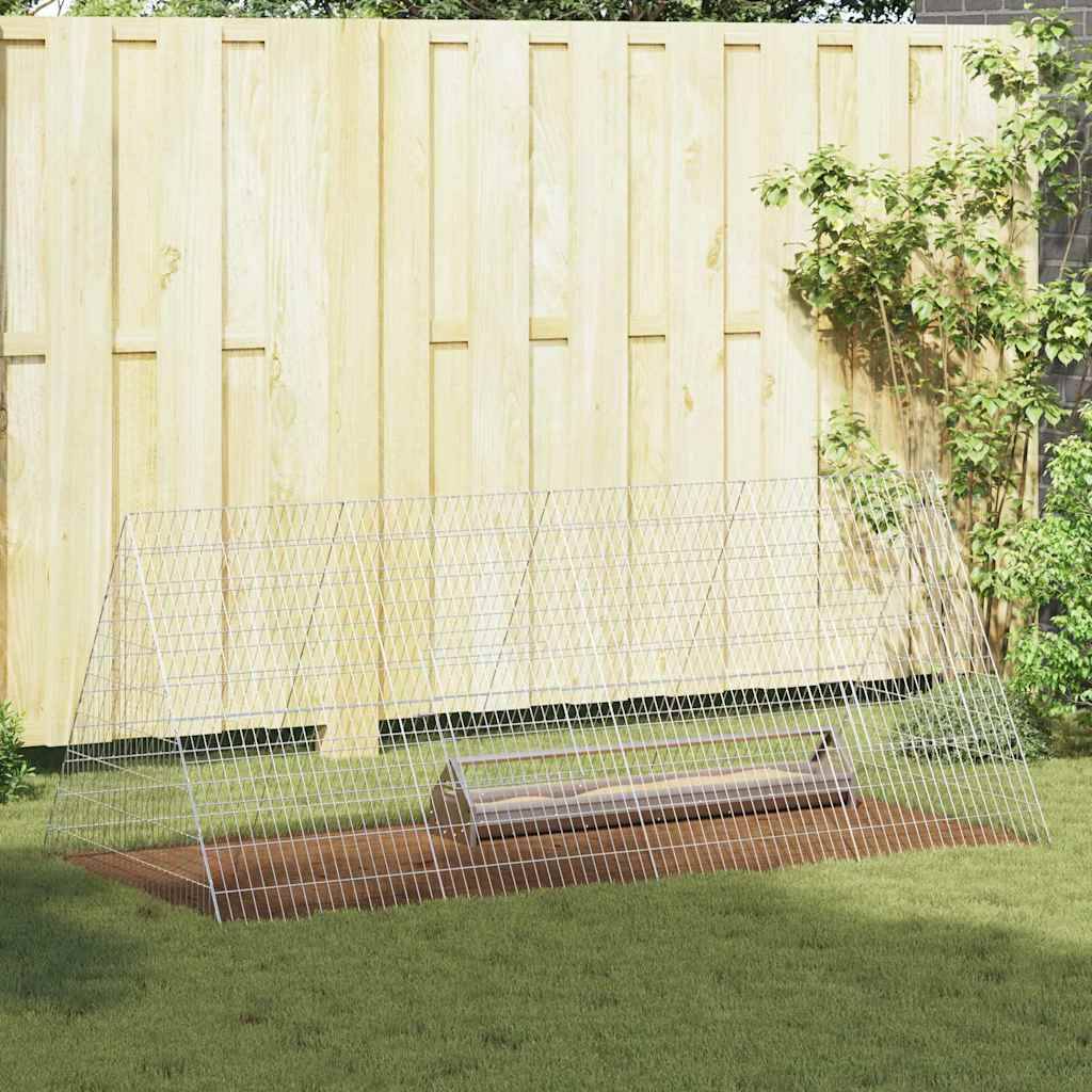 Vidaxl - Cage à poules Argent 215 x 100 x 85 cm Acier galvanisé vidaXL 3394437 - Image 1