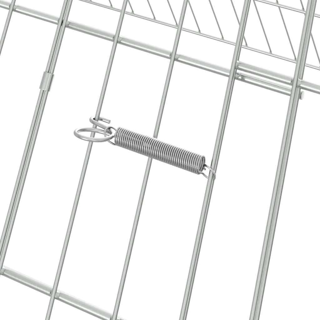 Vidaxl - Cage à poules Argent 215 x 100 x 85 cm Acier galvanisé vidaXL 3394437 - Image 9