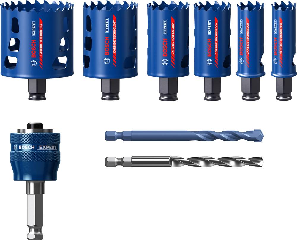 Bosch - Coffret scies-trépans tough Material 9 pièces de diamètre 22/25/35/40/51/68mm - BOSCH EXPERT - 2608900446 - Image 1