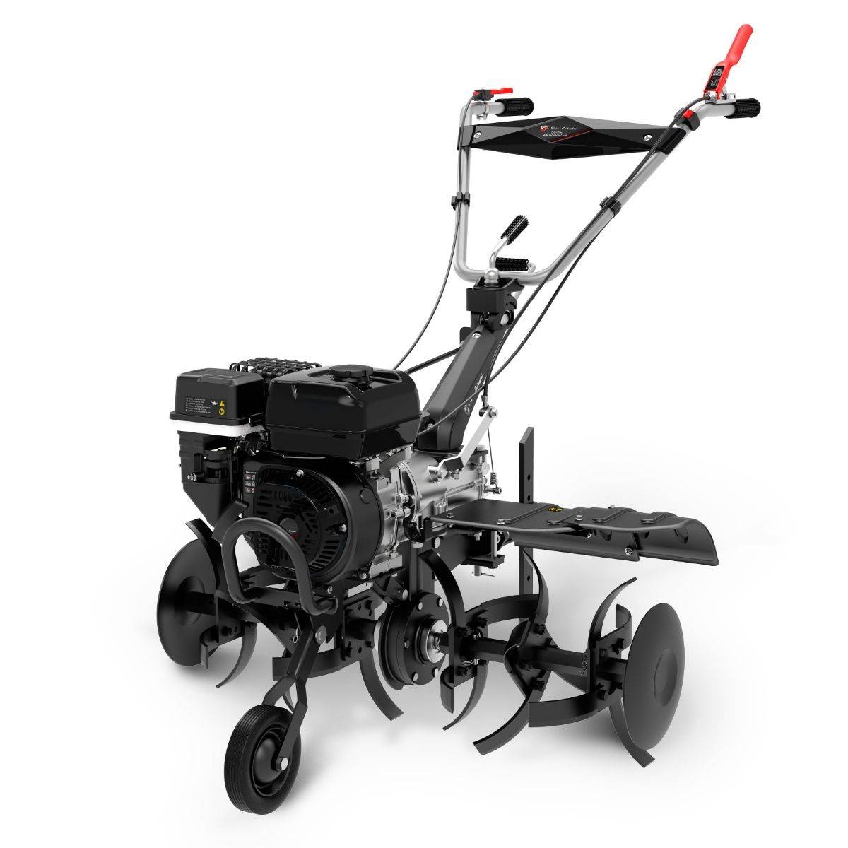 Motoculteur thermique 7CV 4T 202Cm3 Silencieux et sans vibrations Jeux de fraises + 2 disques Lamborghini - Image 1