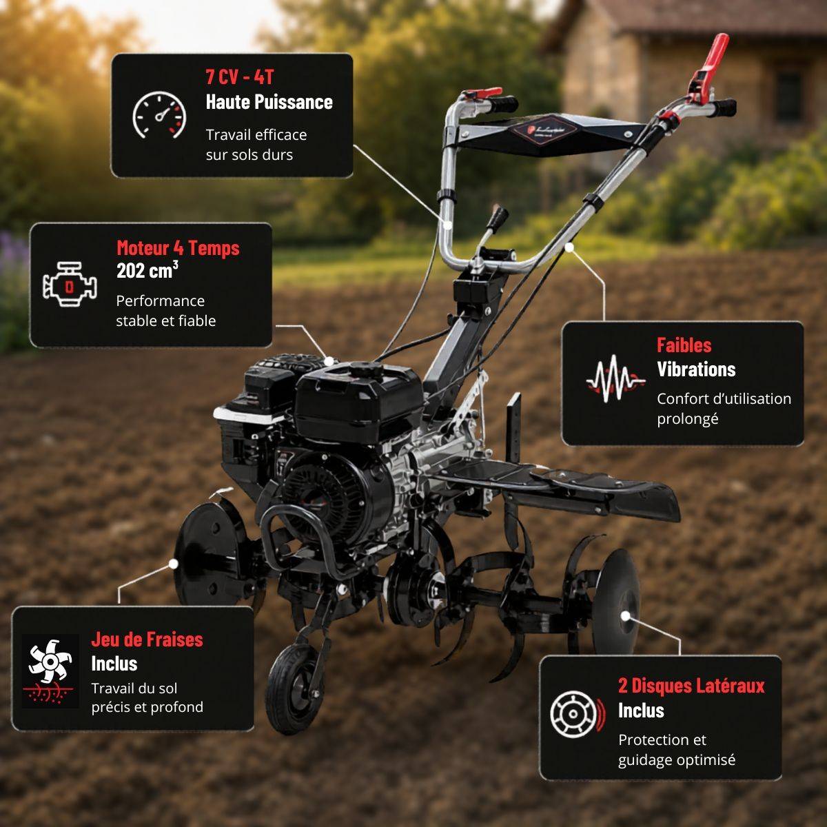 motoculteur vap 202 MODE D EMPLOI main image 0