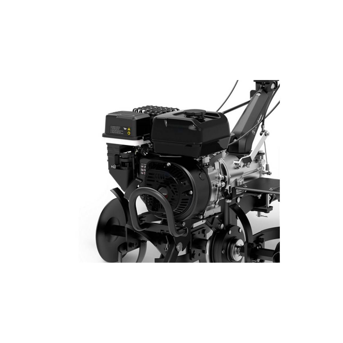 Motoculteur thermique 7CV 4T 202Cm3 Silencieux et sans vibrations Jeux de fraises + 2 disques Lamborghini - Image 3