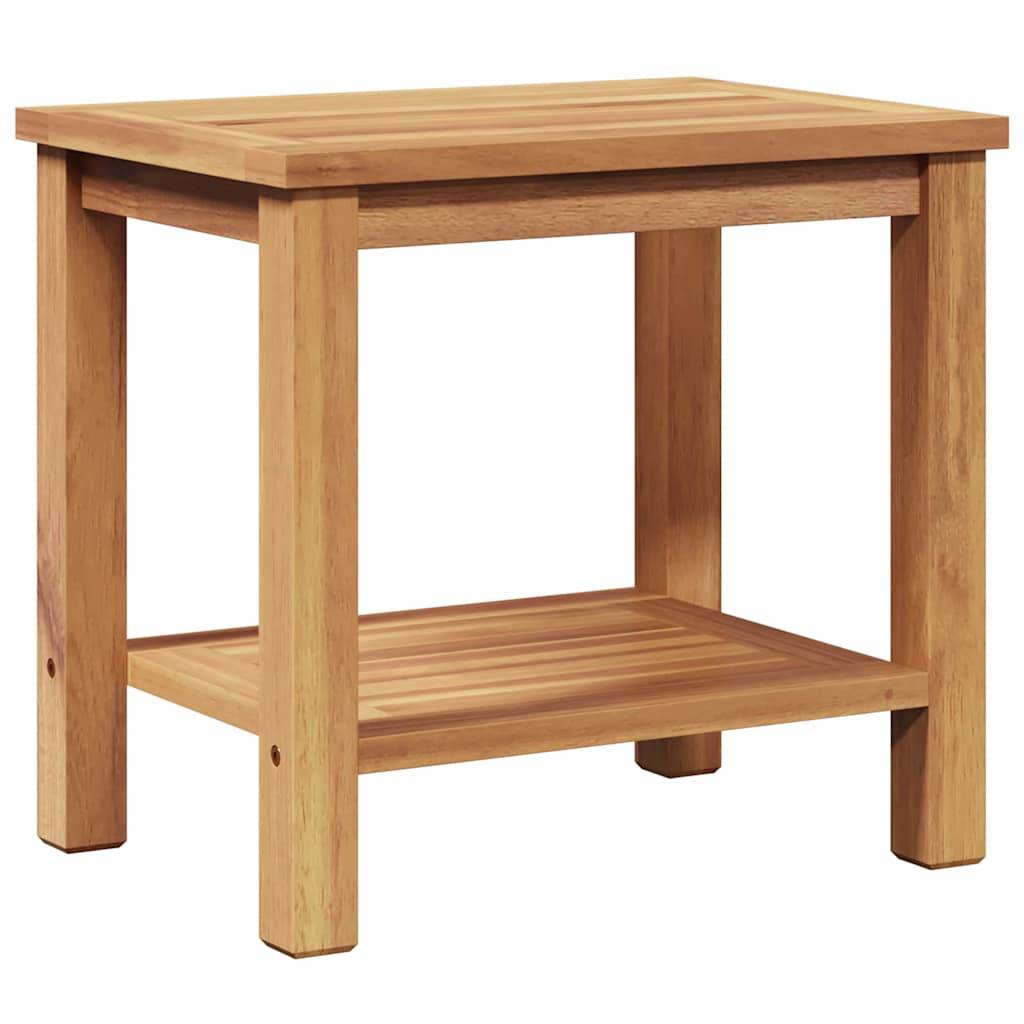 Table basse bois de teck massif marron 50 x 35 x 45 cm - PANGIVO - Image 2