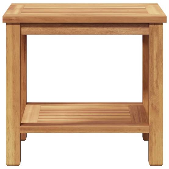 Table basse bois de teck massif marron 50 x 35 x 45 cm - PANGIVO - Image 5