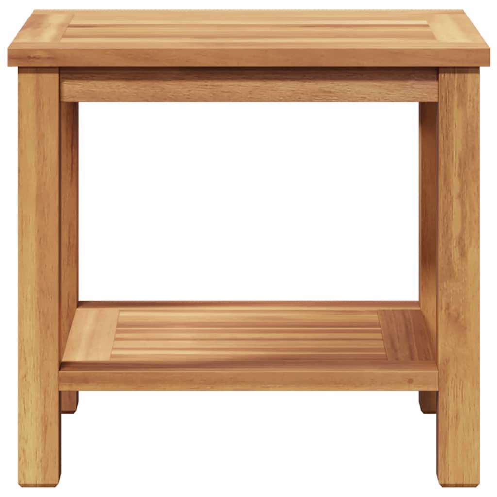 Table basse bois de teck massif marron 50 x 35 x 45 cm - PANGIVO - Image 5