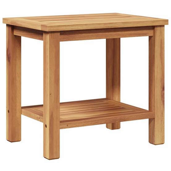 Table basse bois de teck massif marron 50 x 35 x 45 cm - PANGIVO - Image 7