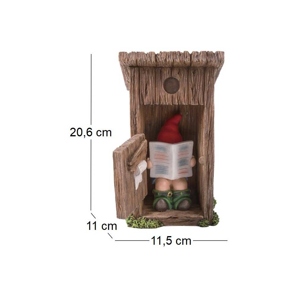 Vivid Arts - Nain de jardin dans cabanon en résine 20 cm Vivid Arts - Image 3