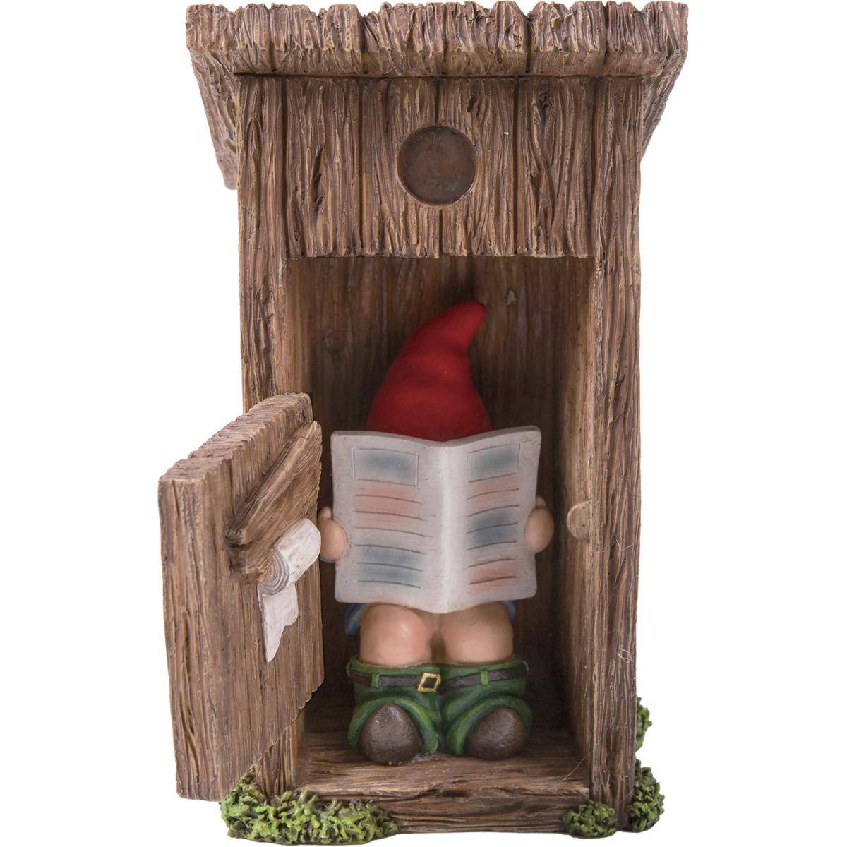 Vivid Arts - Nain de jardin dans cabanon en résine 20 cm Vivid Arts - Image 1