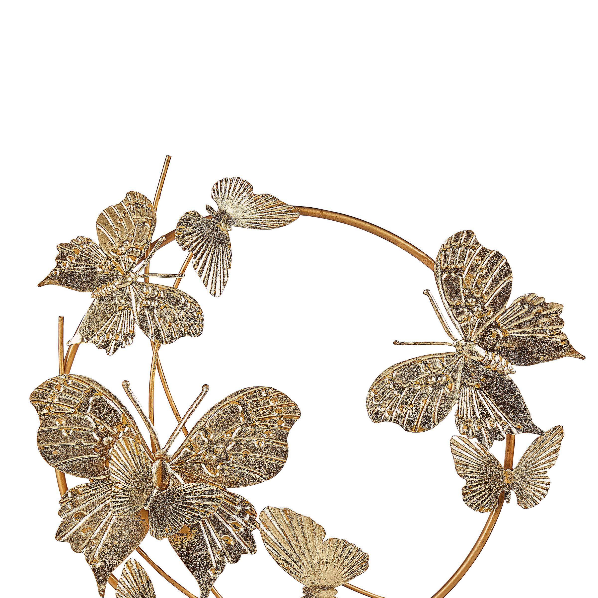 Beliani - Accessoire Décoratif Métal Doré BERYLLIUM - 40x8x48- Beliani - Image 6