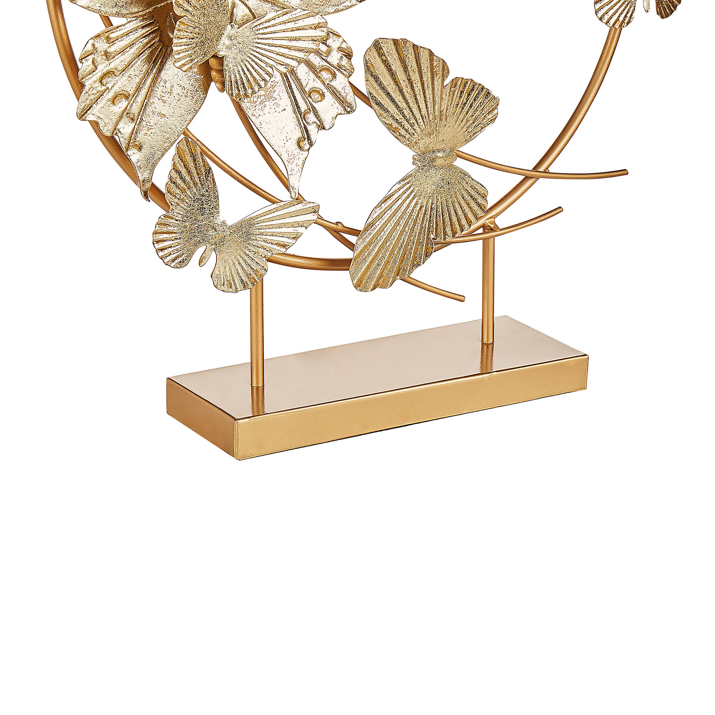 Beliani - Accessoire Décoratif Métal Doré BERYLLIUM - 40x8x48- Beliani - Image 7