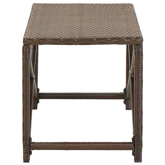 Maison Chic - Banc de jardin - Banc d'extérieur - Banquette 80 cm Résine tressée Marron - Image 3