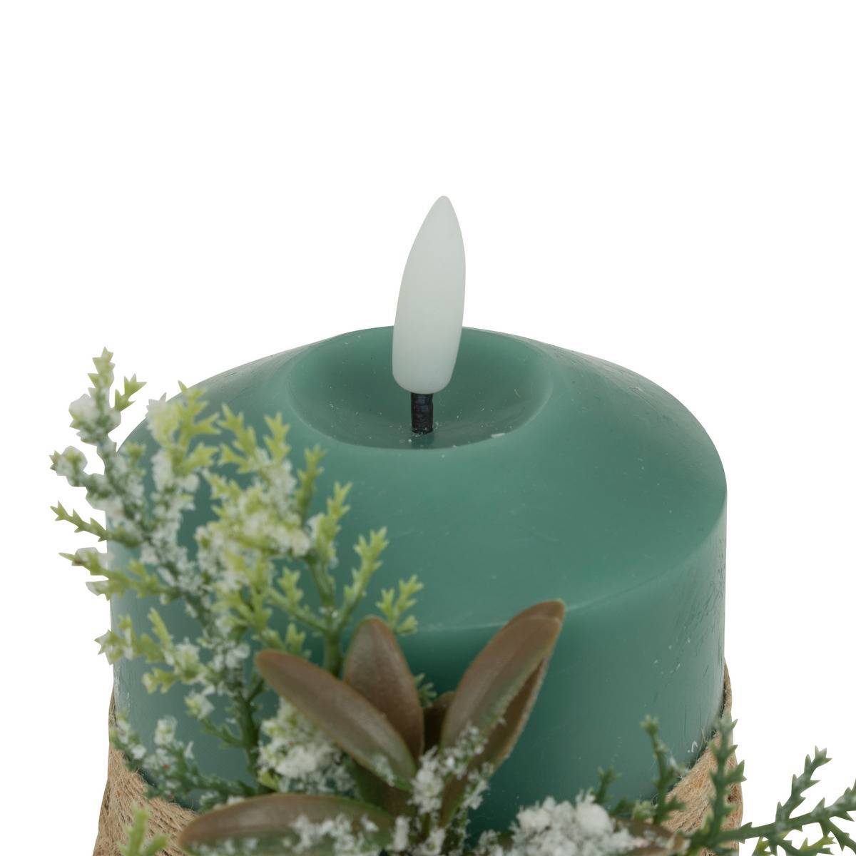 Atmosphera - Bougie LED déco branche H.10cm vert - Atmosphera Créateur d'intérieur - Image 3