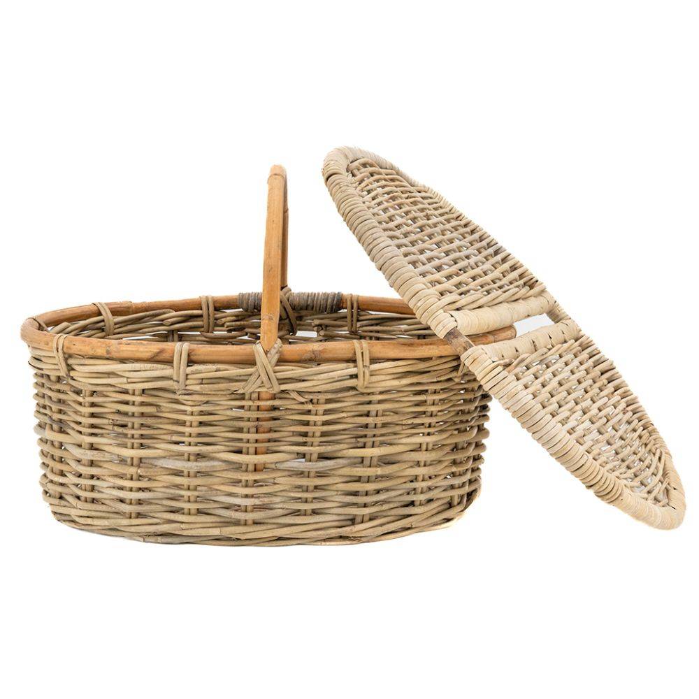 Aubry Gaspard - Panier pique-nique en poelet gris - Image 2