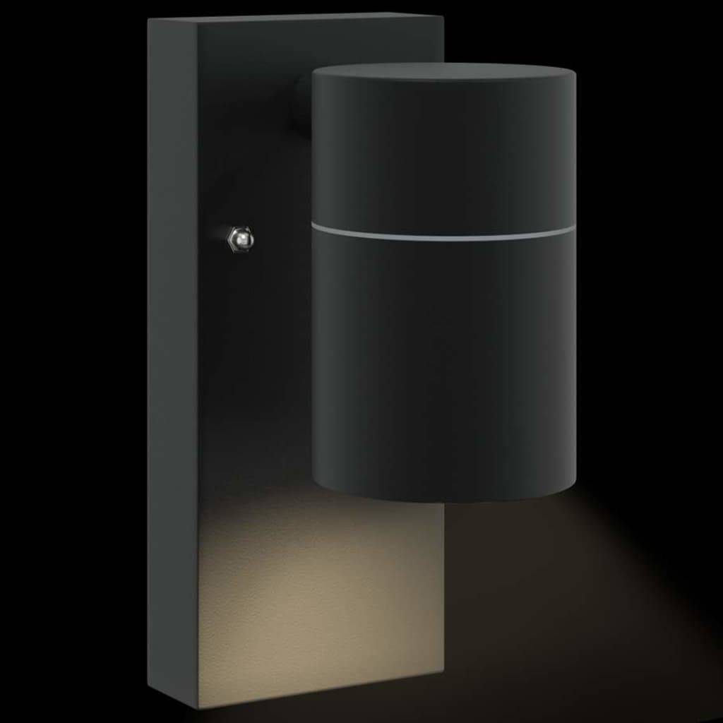2pcs Appliques murales extérieures - Lampes murales extérieures Noir 6.5 x 10.5 x 16 cm g31 - Image 8
