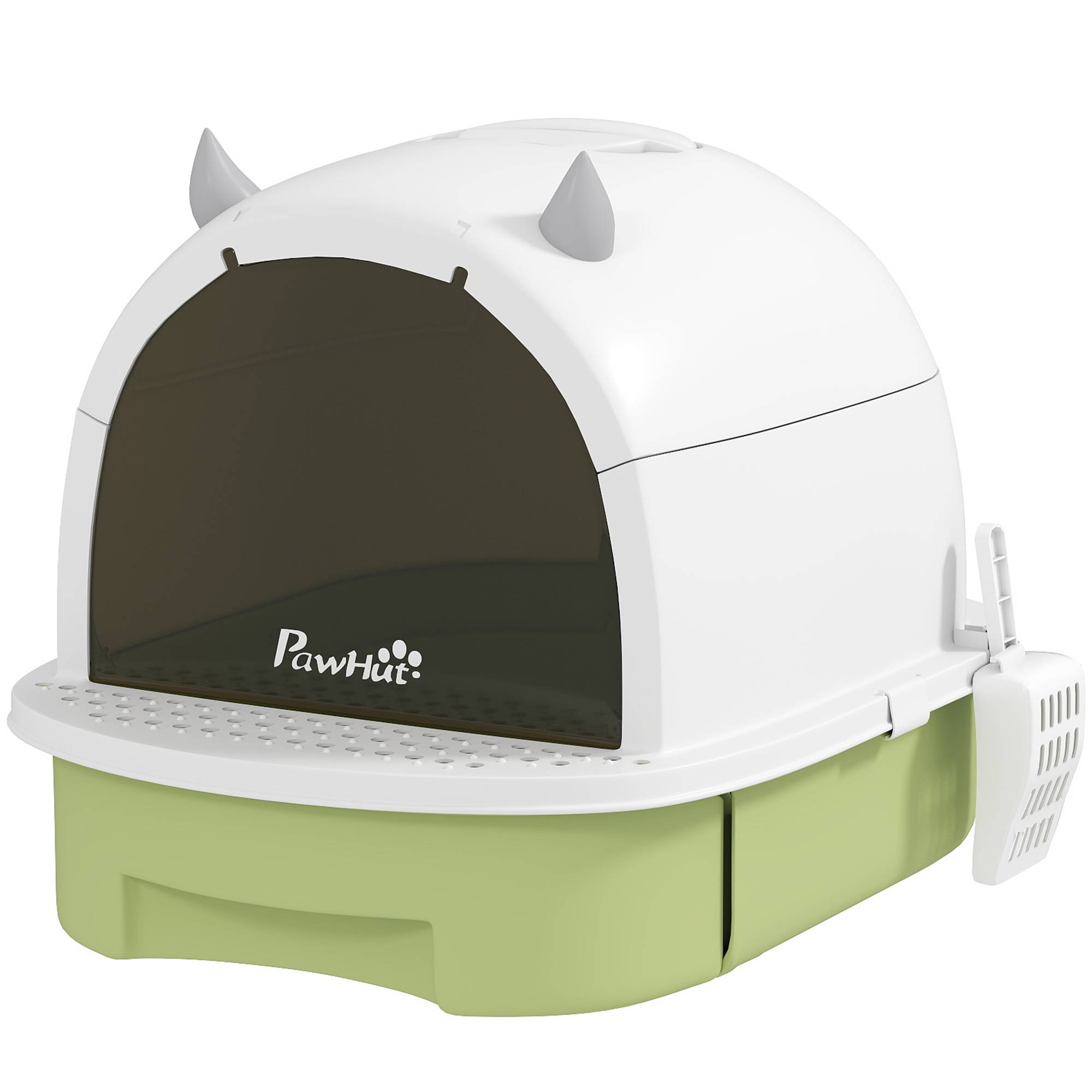 Sans Marque - Bac à litière fermé pour chat avec plateau amovible, pelle et filtre à charbon actif, multicolore - Image 1