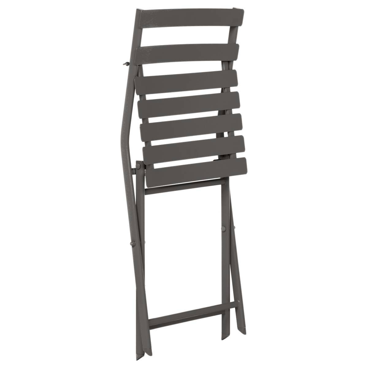 Hesperide - Chaise de jardin pliante "Greensboro" tonka en acier traité époxy - Hespéride - Image 2
