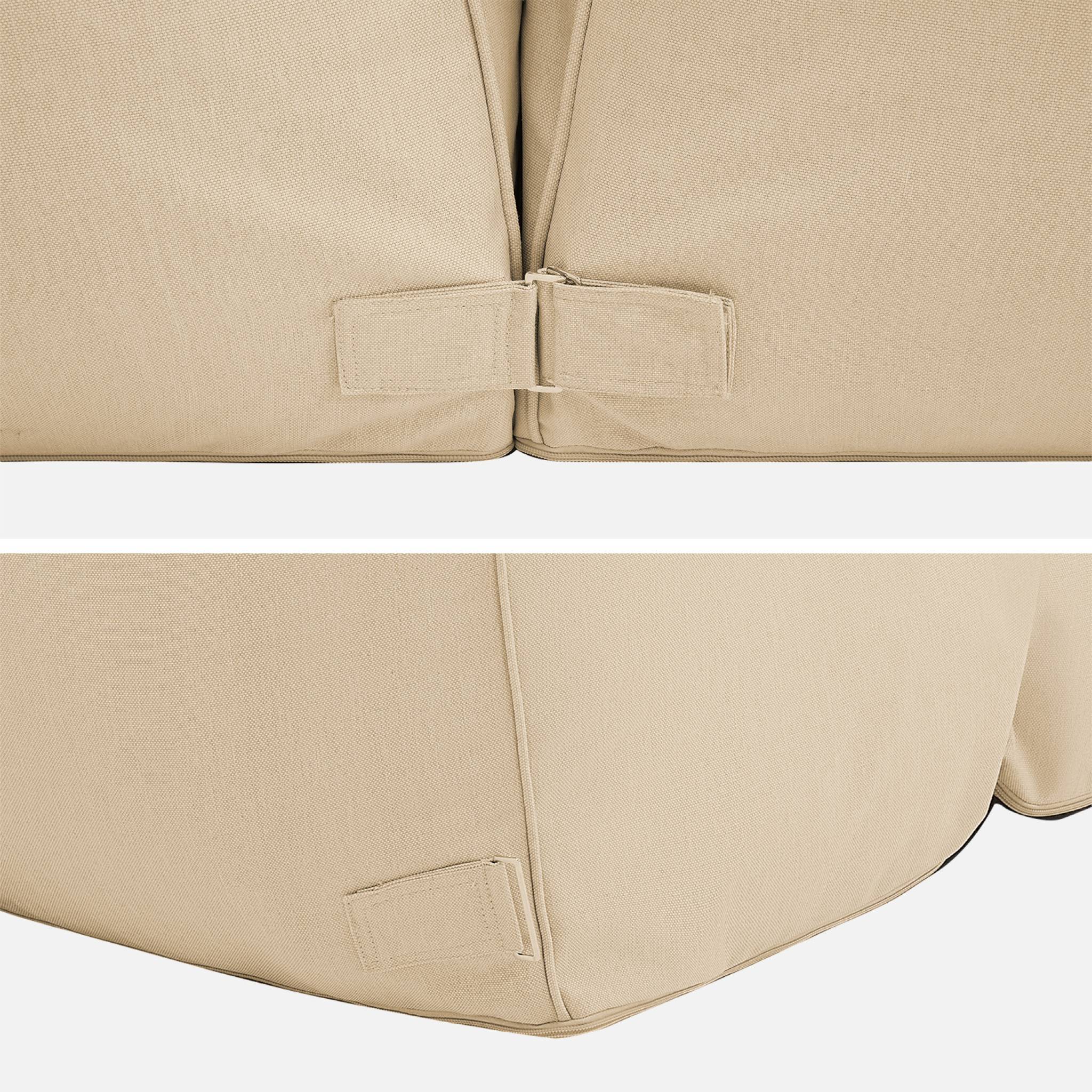 Lot de 4 chauffeuses extérieures oléfine beige - Pluma | sweeek - Image 5