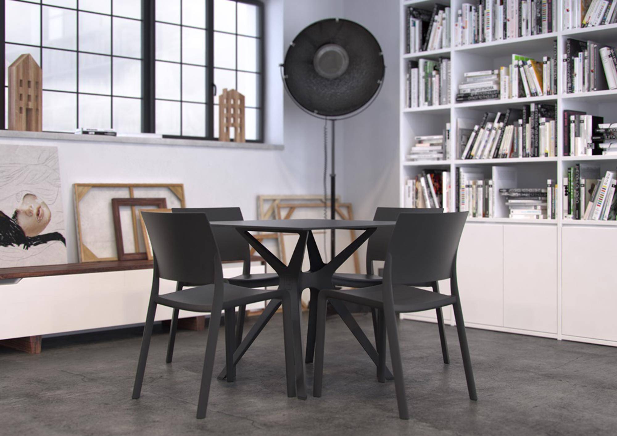 Set 2 chaises intérieur, extérieur sable FIONA Resol - Image 4