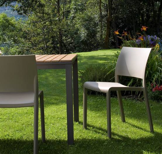Set 2 chaises intérieur, extérieur sable FIONA Resol - Image 9