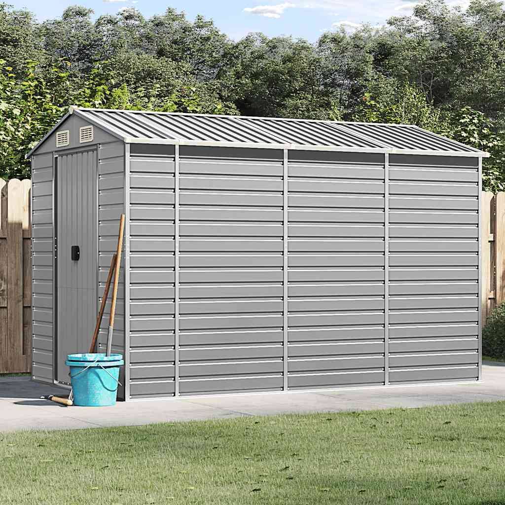 Vidaxl - Abri de jardin gris clair 191 x 300 x 198 cm en acier galvanisé vidaXL 3188244 - Image 1