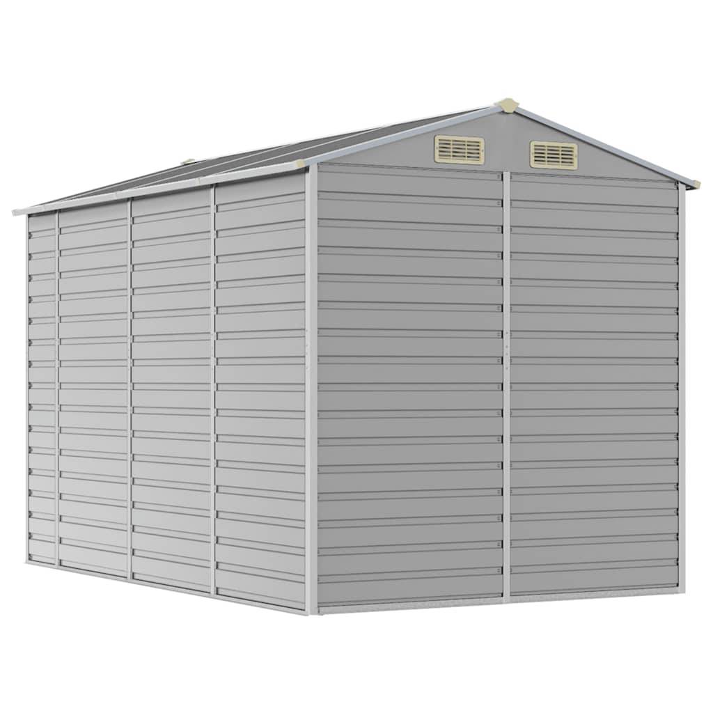 Vidaxl - Abri de jardin gris clair 191 x 300 x 198 cm en acier galvanisé vidaXL 3188244 - Image 8
