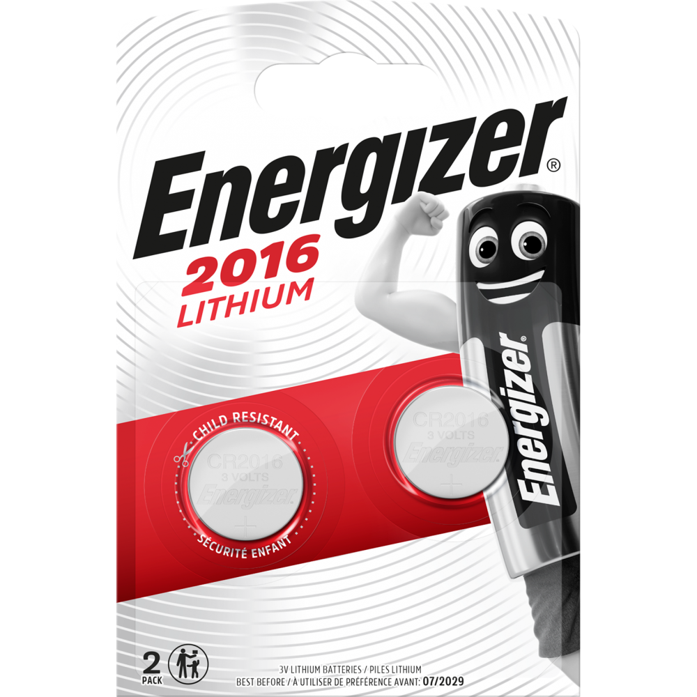 Energizer - Lot de 2 piles bouton cr2016/dl2016, 3 V, ENERGIZER - Image 1