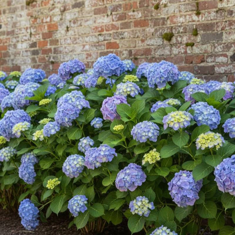 Hortensia Forever&Ever® Bleu, Hydrangea macrophylla à fleurs Bleue - feuillage Caduc - Pot de 12L - 50/60 cm-  hauteur à maturité De 1,00 m à 1,50 m - Image 5