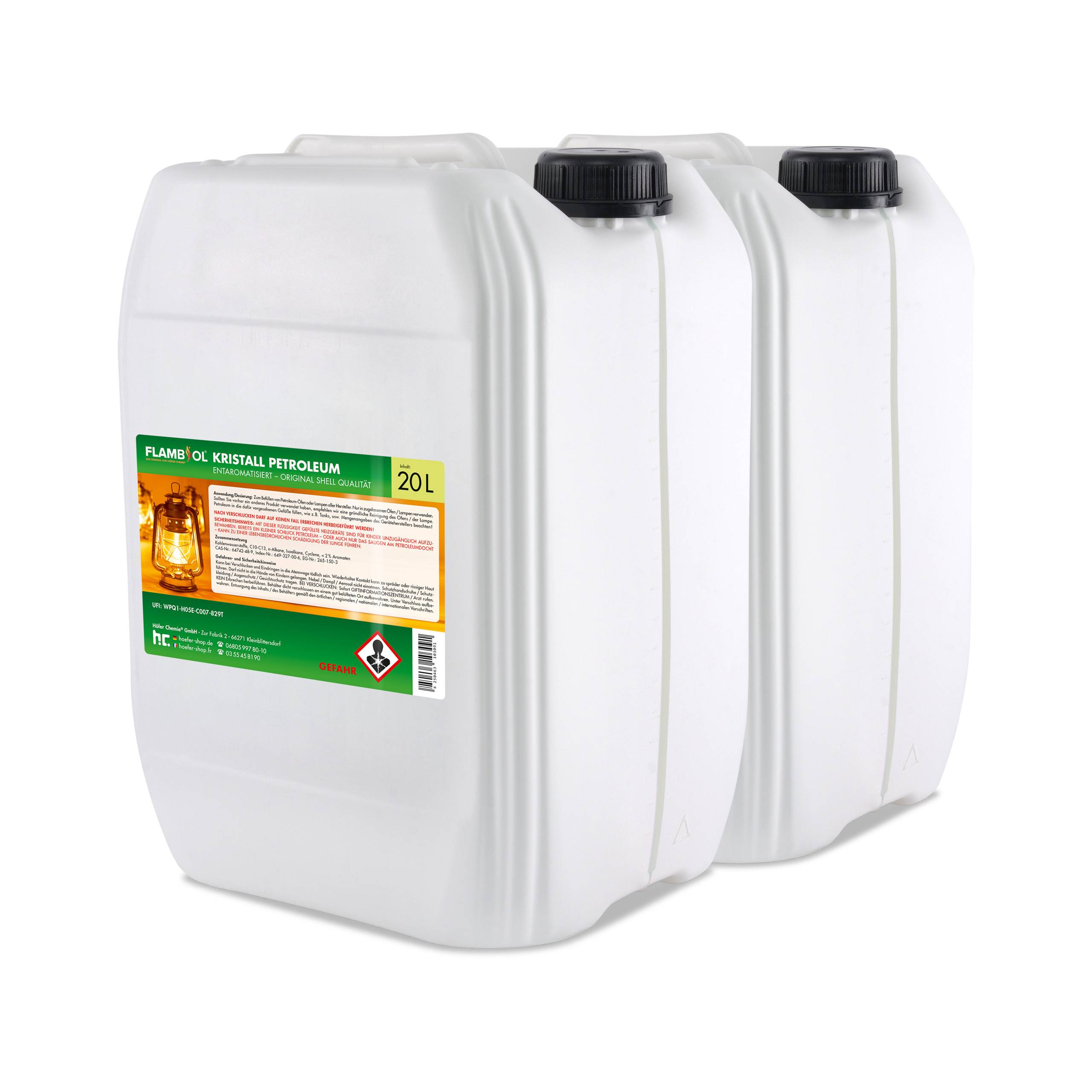 Pétrole de chauffage FLAMBIOL® en bidon de 20 L x 24 - Image 6