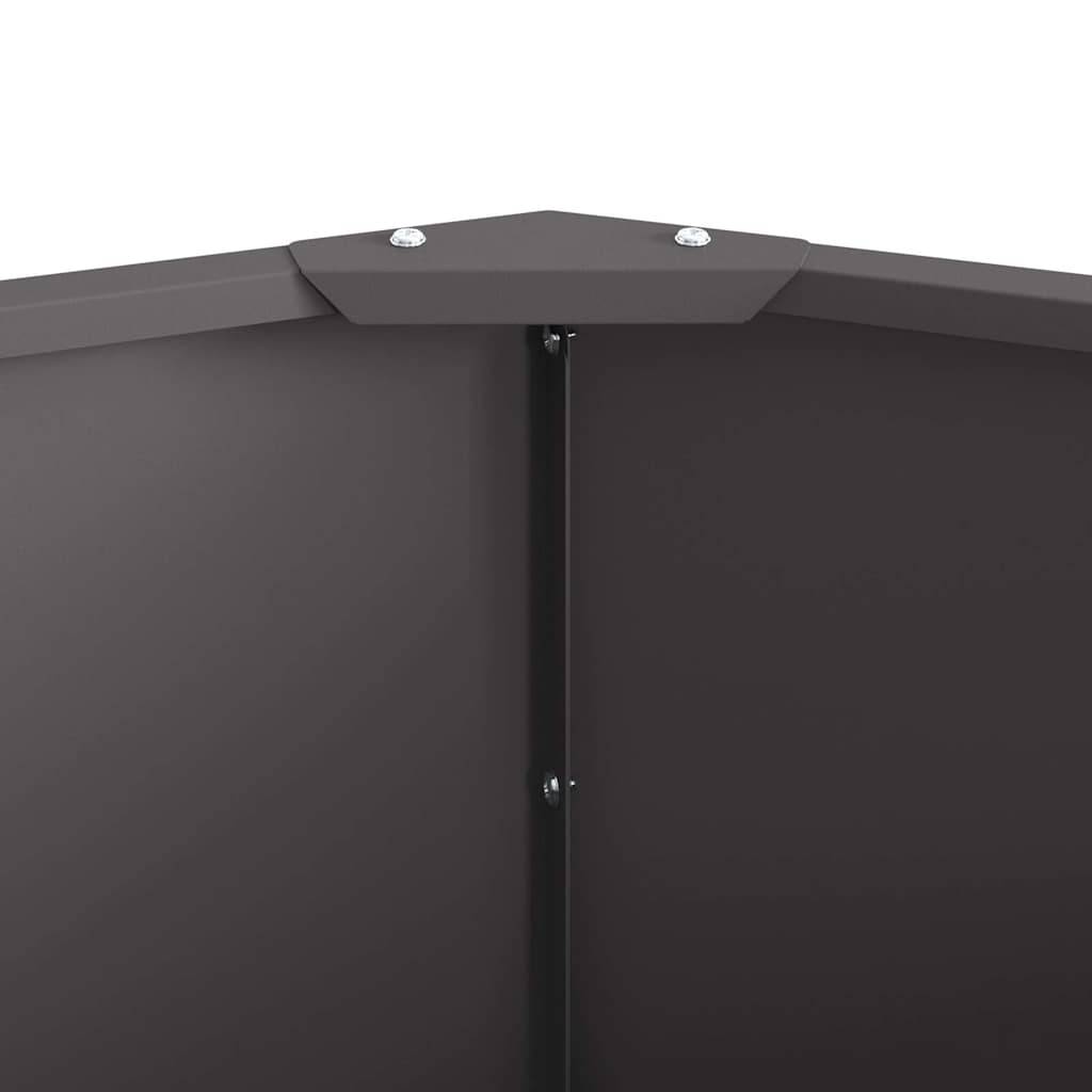 Vidaxl - Jardinière Noir 90 x 90 x 35 cm Acier vidaXL 883731 - Image 8