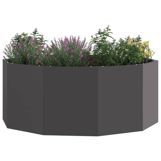 Vidaxl - Jardinière Noir 90 x 90 x 35 cm Acier vidaXL 883731 - Image 4