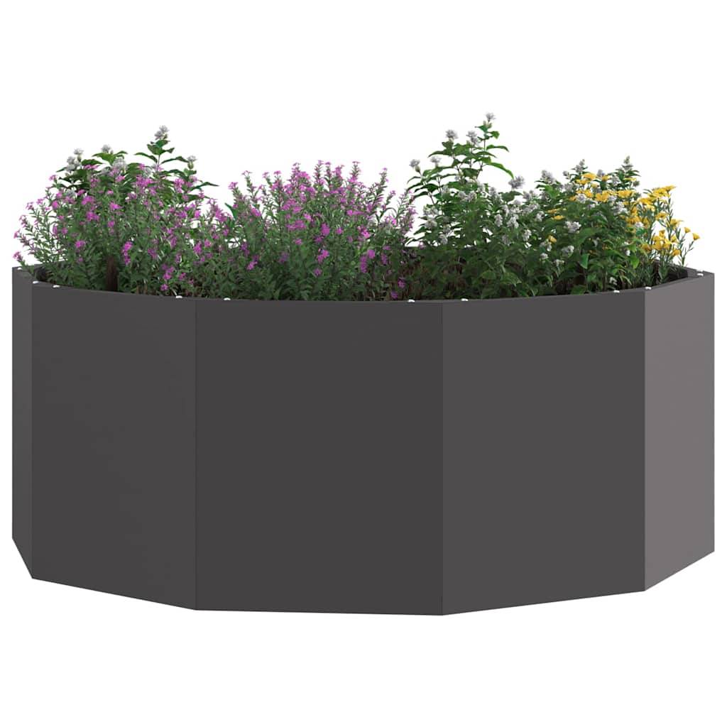 Vidaxl - Jardinière Noir 90 x 90 x 35 cm Acier vidaXL 883731 - Image 4