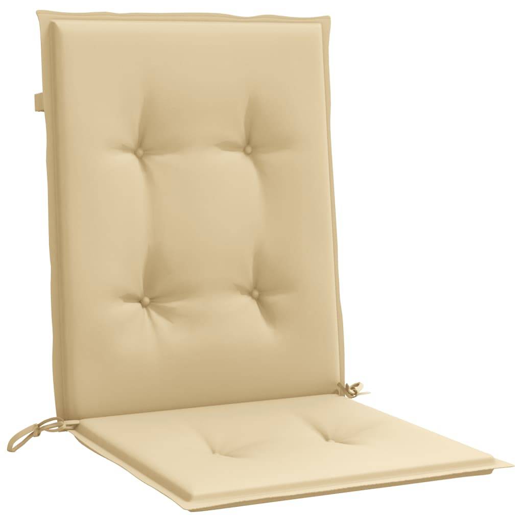 ComfortXL - Lot de 2 Coussins Dossier Bas Tissu Polyester Anti-glisse pour Chaise de Jardin Beige Mélangé 100x50cm – ComfortXL Outdoor Living - Image 5