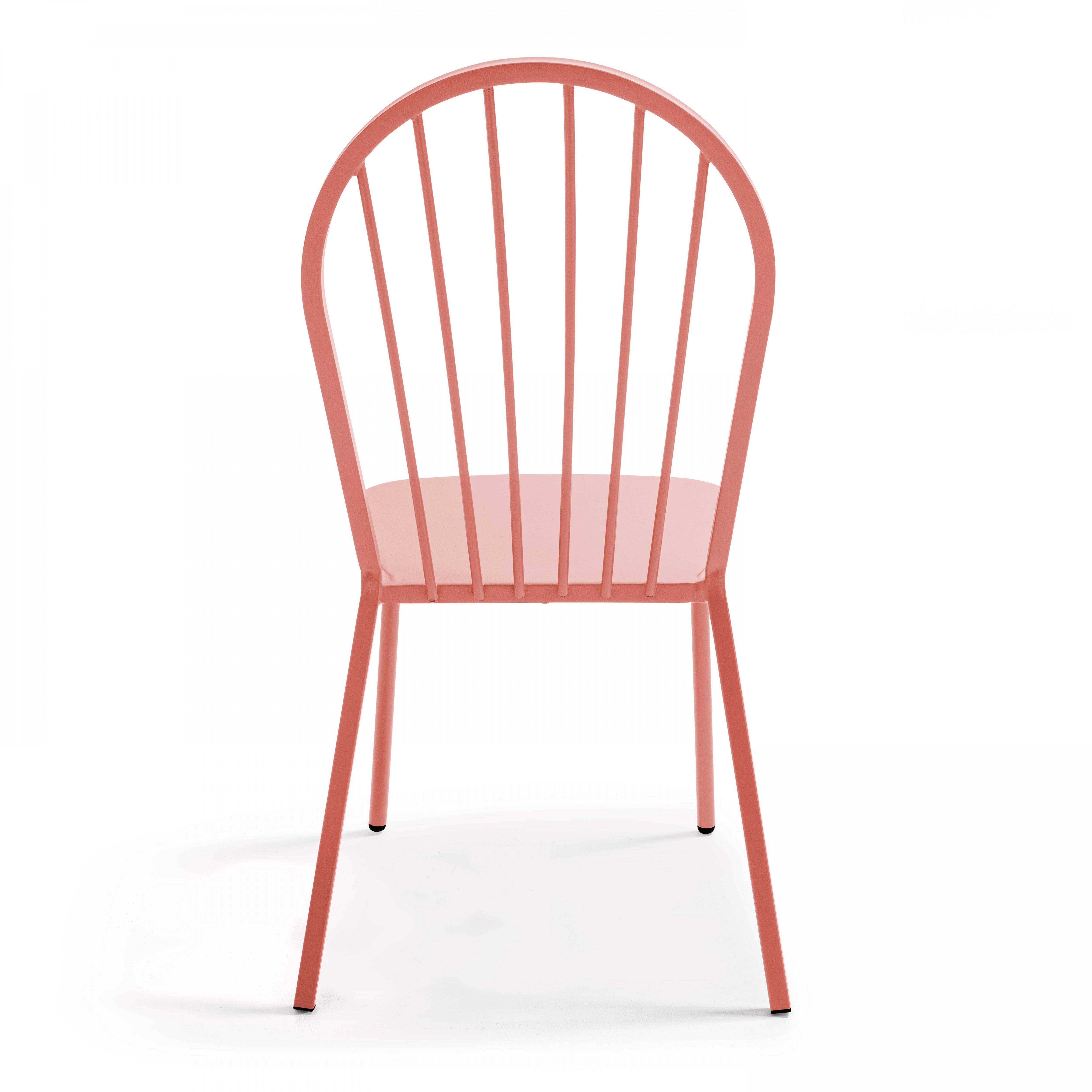 Oviala - Chaise bistrot de jardin en métal argile Honfleur - Oviala - Image 3