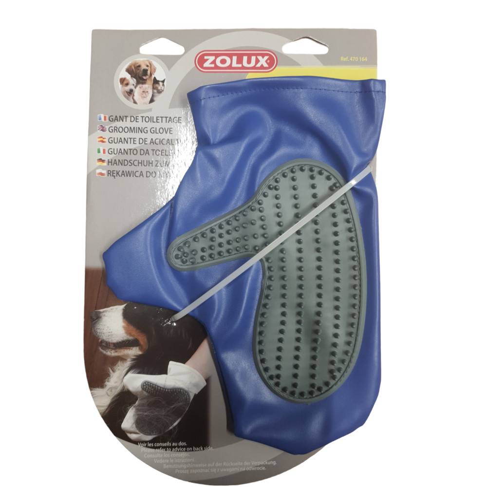 Zolux - Gant de toilettage chiens et chat pour chien couleur aléatoire - Image 1