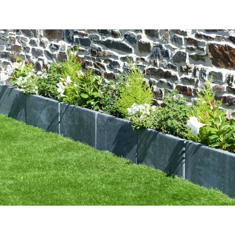 Bordure Ardoise Patinée 50 cm - Pack 40 pièces - 20 mètres - Image 1