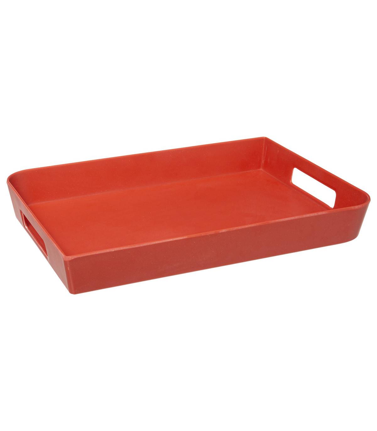 Plateau en Mélamine 35 x 25 cm Rose nacarat - Image 1