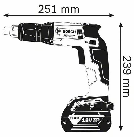 Bosch - Visseuse plaquiste BOSCH GSR 18V-EC TE - Sans chargeur ni batterie - Coffret L-Boxx - 06019C8004 - Image 2