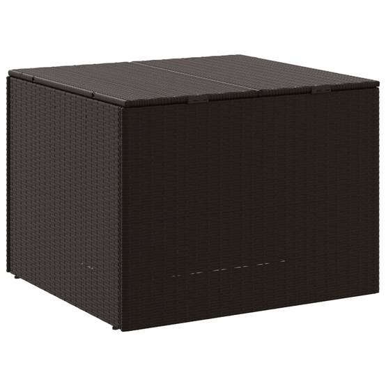 Coffre de rangement - Boîte de rangement extérieure - Coffre de jardin marron 291L résine tressée - Image 6