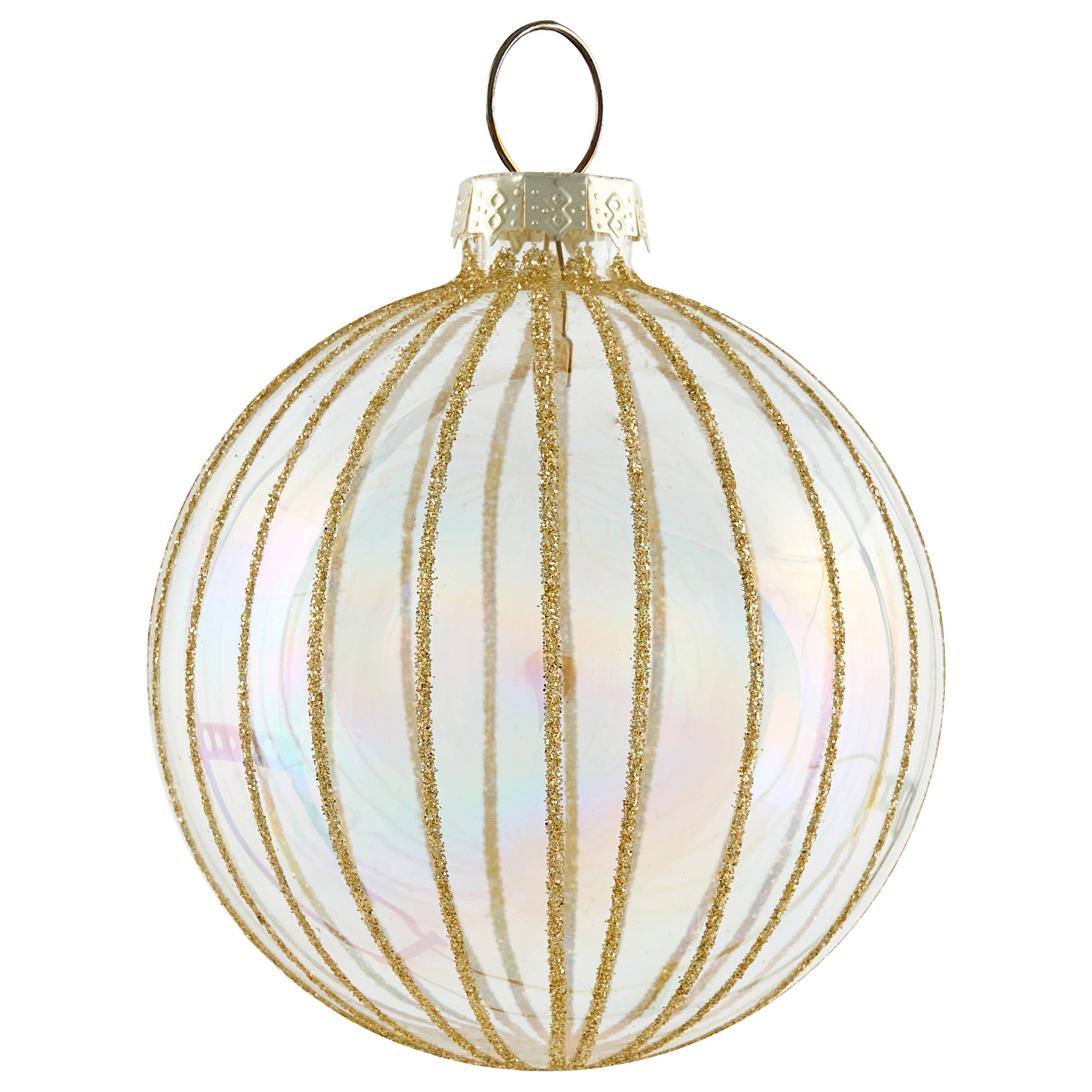 Beliani - Boules de Noël Verre Rouge/doré SPARKLE - 8x8x18- Beliani - Image 7
