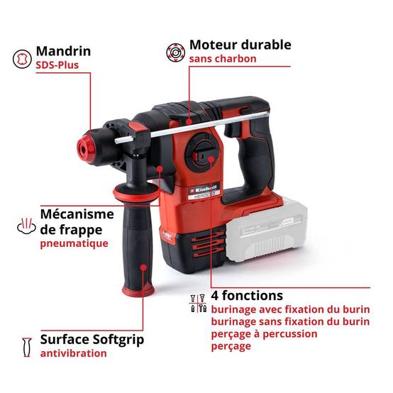 Einhell - Marteau perforateur sans fil HEROCCO Power X-Change Einhell - Image 2