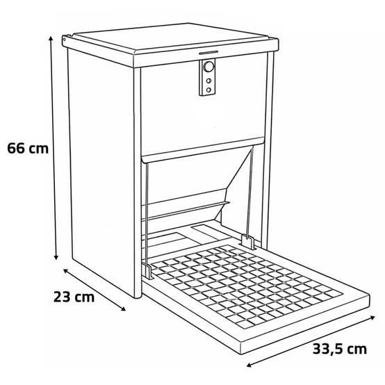Abreuvoir métal galvanisé 30 L + Mangeoire à trémie anti nuisibles Feedomatic 20kg - Image 10