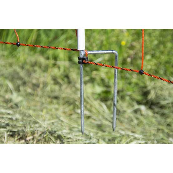 Filet mouton 0,90 x 50 m double pointe avec piquets intégrés pour enclos temporaire – HORIZONT - Image 2